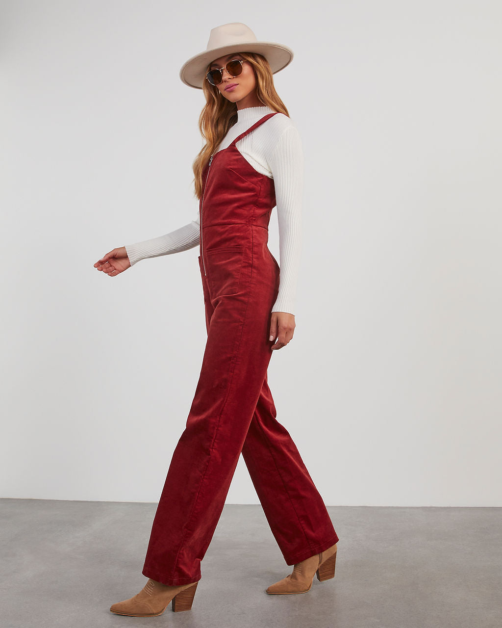 Zachary Corduroy Sleeveless Jumpsuit